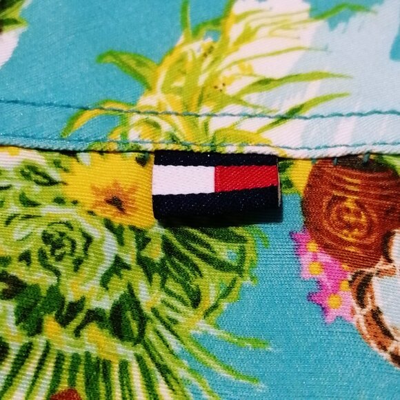 Vintage Y2K Tommy Jeans Tropical Print Mini Skirt - Picture 3 of 9
